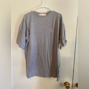 Play Boy Missguided T Shirt Gray XL